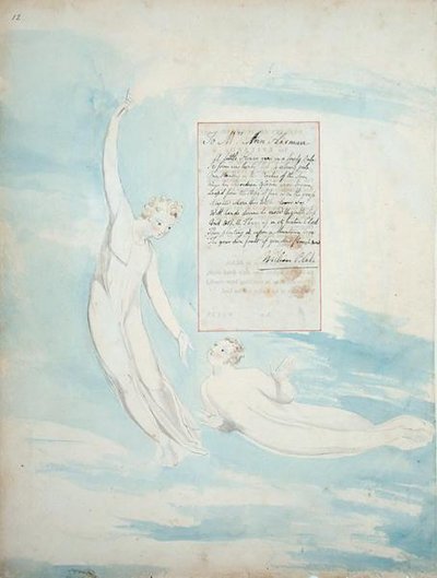 Elegy Written in a Country Churchyard, from The Poems of Thomas Gray, published 1797-98 by William Blake
